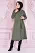 Belted Coat Khaki END5172 - Thumbnail