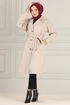 Belted Coat MSS5066 Beige - Thumbnail