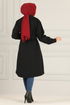 Belted Coat MSS5066 Black - Thumbnail