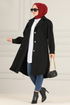 Belted Coat MSS5066 Black - Thumbnail