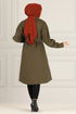 Belted Coat MSS5066 Khaki - Thumbnail