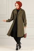 Belted Coat MSS5066 Khaki - Thumbnail