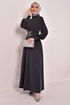 Belted Dress Anthracite ASM2575 - Thumbnail