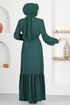 Belted Dress ASM2665 Emerald - Thumbnail