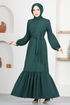 Belted Dress ASM2665 Emerald - Thumbnail