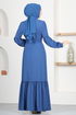 Belted Dress ASM2665 Indigo - Thumbnail