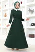 Belted Dress ASM2687 Emerald - Thumbnail