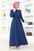 Belted Dress ASM2687 Indigo - Thumbnail