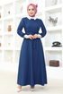 Belted Dress ASM2687 Indigo - Thumbnail