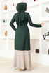 Belted Dress ASM2692 Emerald - Thumbnail