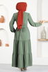 Belted Dress ASN115 Green - Thumbnail