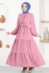 Belted Dress ASN115 Powder - Thumbnail