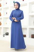 Belted Dress ASN117 Indigo - Thumbnail