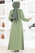 Belted Dress ASN128 Green - Thumbnail