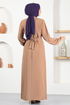 Belted Dress ASN128 Mink - Thumbnail