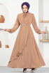 Belted Dress ASN128 Mink - Thumbnail