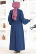 Belted Dress ASN140 Indigo - Thumbnail