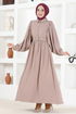 Belted Dress ASN140 Mink - Thumbnail