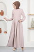 Belted Dress ASN216 Mink - Thumbnail