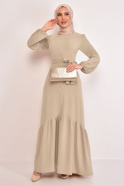 ASM - Belted Dress Beige ASM2560