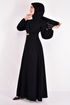 Belted Dress Black ASM2534 - Thumbnail