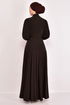 Belted Dress Brown ASM2587 - Thumbnail