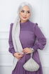 Belted Dress EFS444 Lilac - Thumbnail