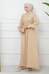 Belted Dress EFS519 Mink - Thumbnail