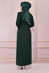 Belted Dress Emerald ASM2558 - Thumbnail