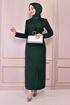 Belted Dress Emerald ASM2558 - Thumbnail