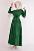 Belted Dress Emerald ASM2610 - Thumbnail