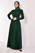 Belted Dress Emerald ASM2611 - Thumbnail