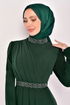 Belted Dress Emerald ASM2611 - Thumbnail