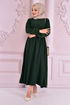 Belted Dress Emerald END5301 - Thumbnail