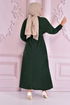 Belted Dress Emerald END5301 - Thumbnail