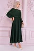 Belted Dress Emerald END5301 - Thumbnail