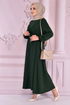 Belted Dress Emerald END5301 - Thumbnail