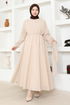 Belted Dress END5555 Beige - Thumbnail