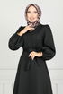 Belted Dress END5565 Black - Thumbnail