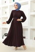 Belted Dress HBS9897 Damson - Thumbnail