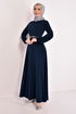 Belted Dress Indigo ASM2582 - Thumbnail