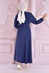 Belted Dress Indigo END5301 - Thumbnail