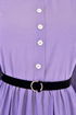 Belted Dress Lilac ASM2613 - Thumbnail