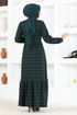 Belted Dress MSL1133 Emerald - Thumbnail