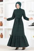 Belted Dress MSL1133 Emerald - Thumbnail