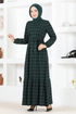 Belted Dress MSL1133 Emerald - Thumbnail