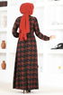 Belted Dress MSL1144 Taba - Thumbnail