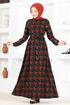 Belted Dress MSL1144 Taba - Thumbnail