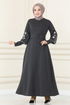 Belted Dress MSL1610 Anthracite - Thumbnail