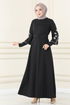 Belted Dress MSL1610 Black - Thumbnail